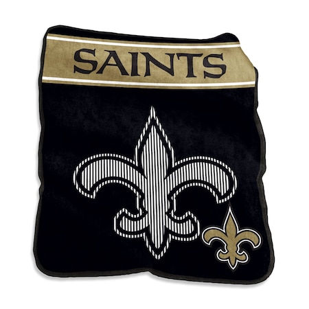 Logo Brands New Orleans Saints 60x80 Raschel Throw 620-26X